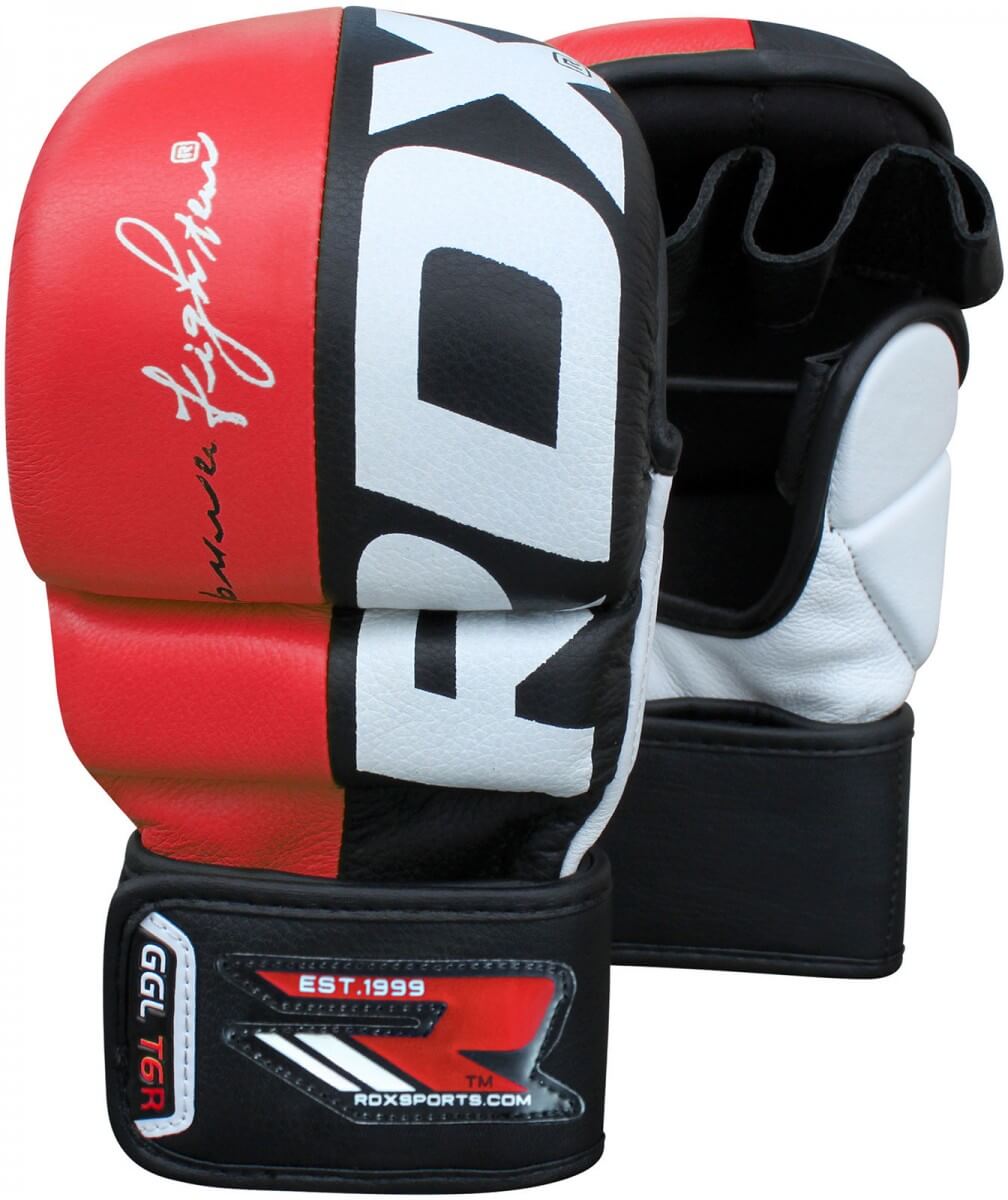 RDX MMA Hybrid Gloves Red