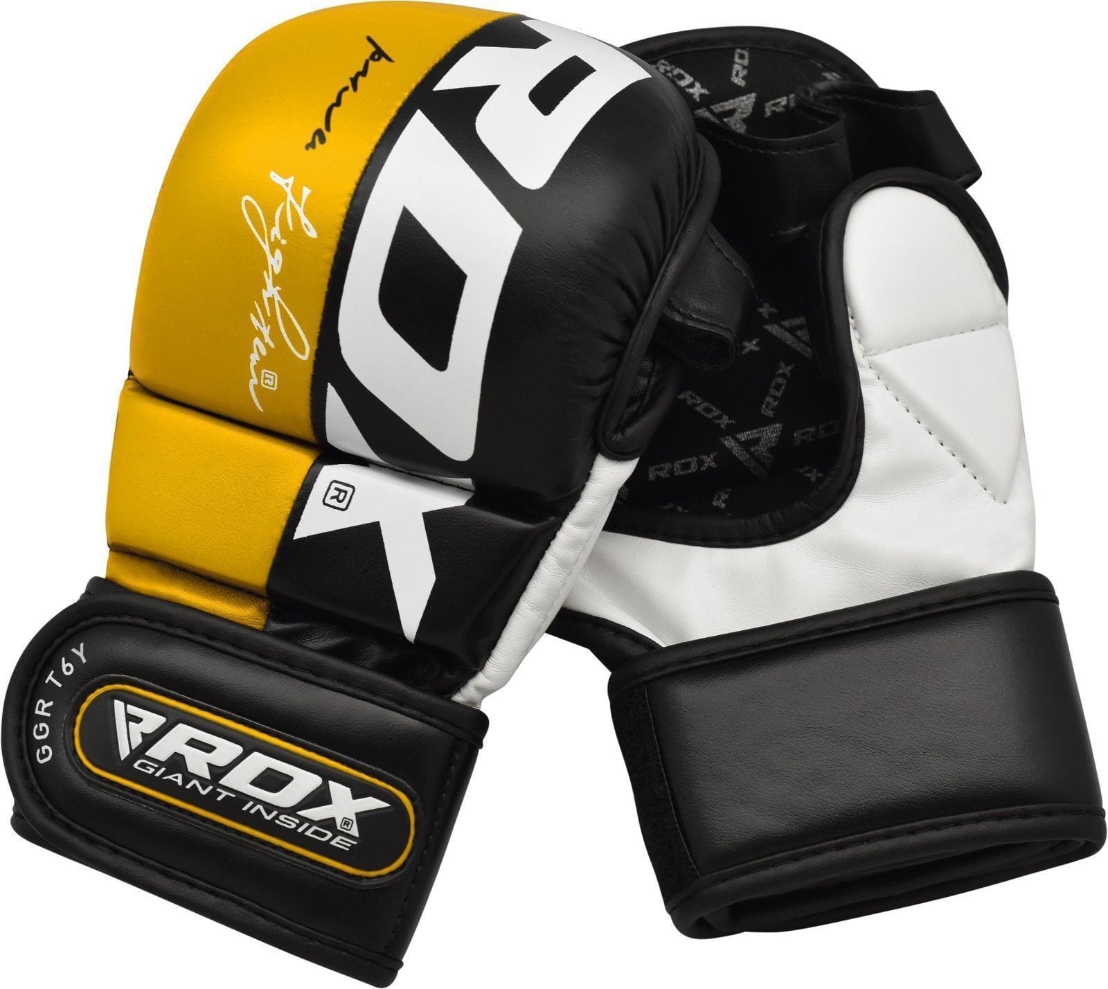 RDX MMA Hybrid Gloves Yellow