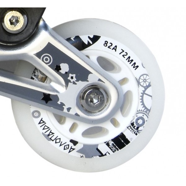 Ροδάκια Πολυουρεθάνης Αυτοφωτιζόμενα Αθλοπαιδιά, Μαύρα 002.10305/WHL/BL (70mm)