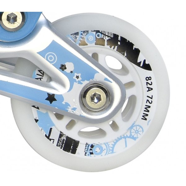 Ροδάκια Πολυουρεθάνης Αυτοφωτιζόμενα Αθλοπαιδιά, Μπλε 002.10305/WHL/BU (70mm)