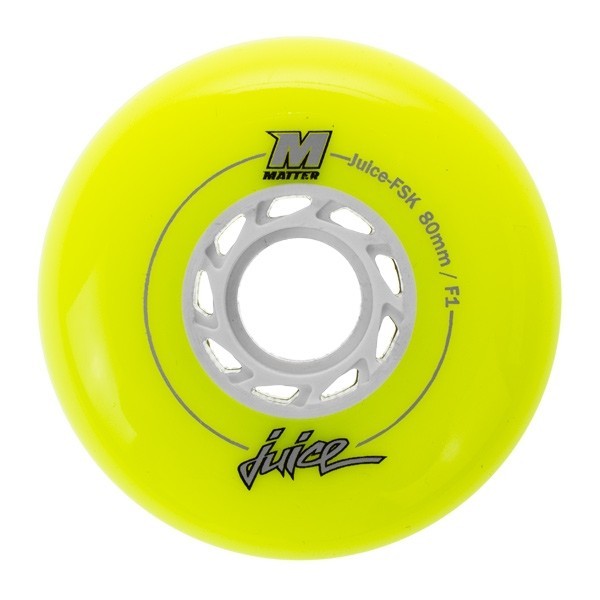 Ρόδες  InLine FreeStyle Matter Juice FSK, 80χιλ./F1 Neon Yellow