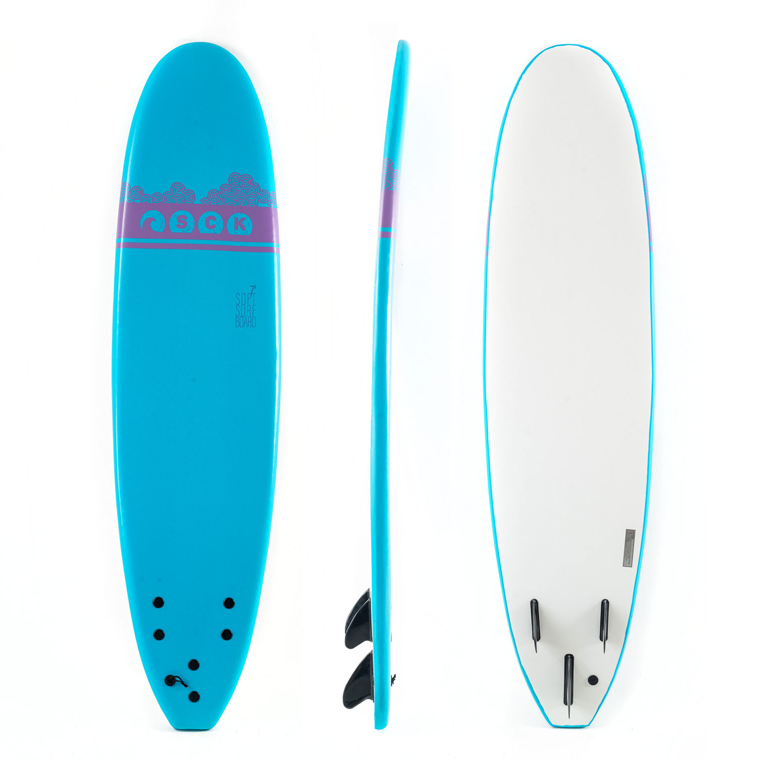 Σανίδα Surf Soft-Board 7ft SCK Μπλε
