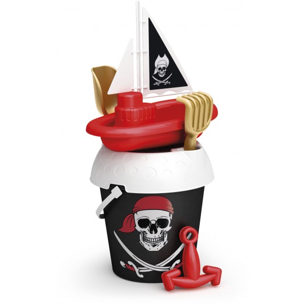 Σετ Κουβαδάκι Παραλίας Pirates Island με Βαρκούλα Adriatic 12615