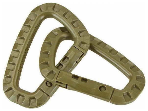 Σετ Κρίκων Carabiner Mil-Tec Κωδ. 15921005 Coyote