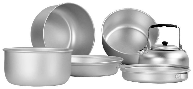 Σετ Μαγειρικά Σκεύη Αλουμινίου 6τμχ Mil-Tec Κωδ. 14661000