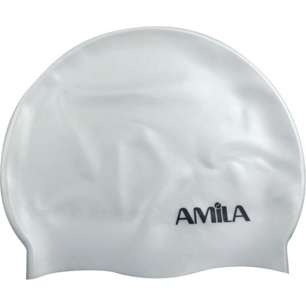 Σκουφάκι Κολύμβησης Παιδικό Amila Λευκό 47021