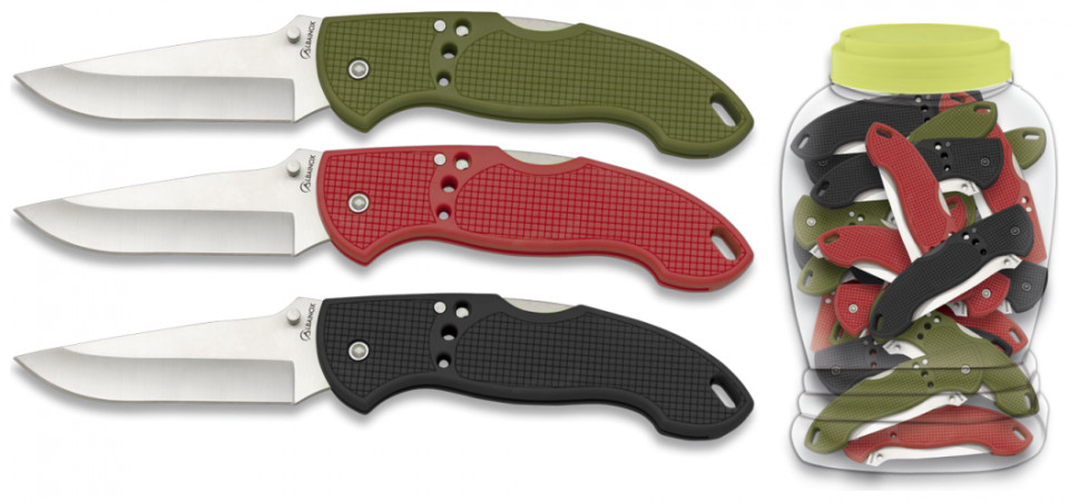 Σουγιάς Albainox 19,4cm Μικρός με Ασφάλεια Κωδ. 18512 Κόκκινο