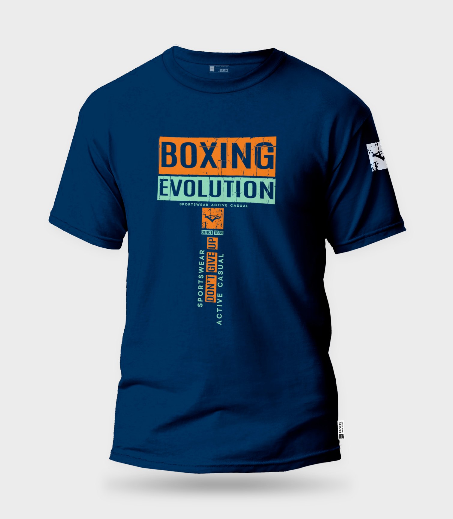 T-shirt Boxing EVOLUTION Μπλε