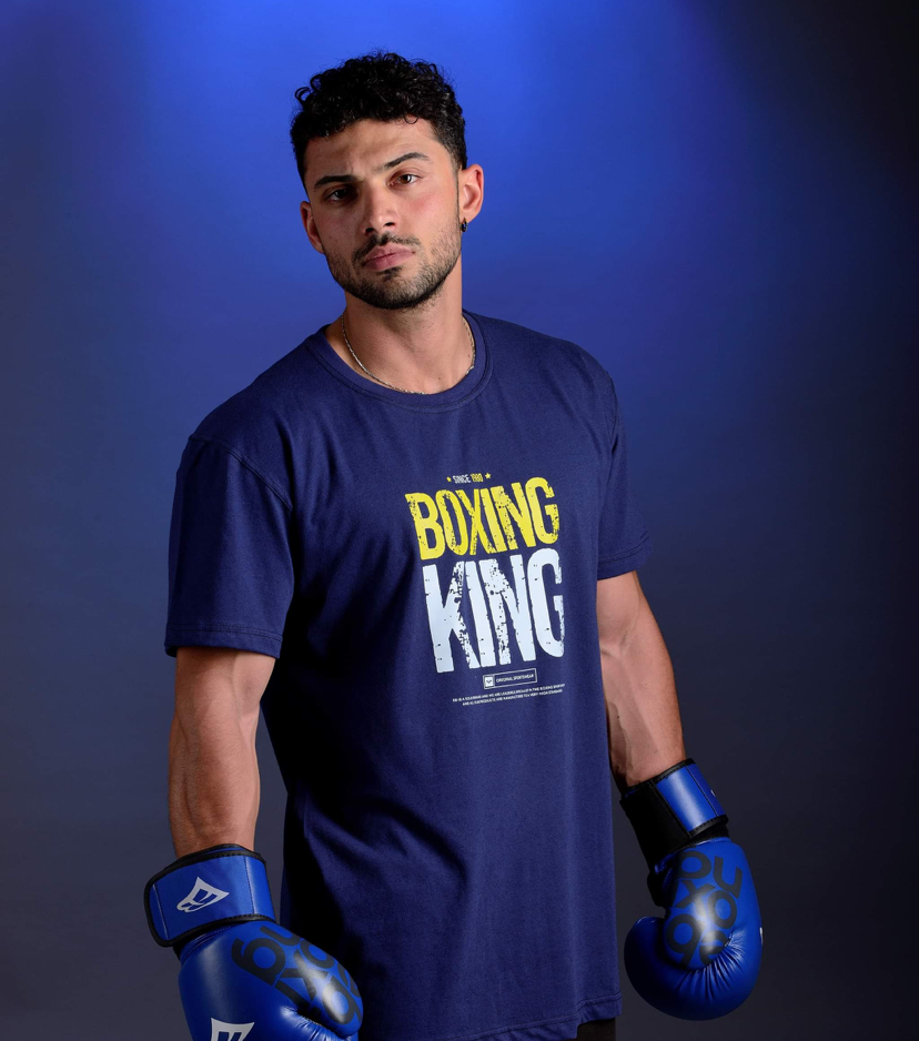 T-shirt Boxing King Μπλε