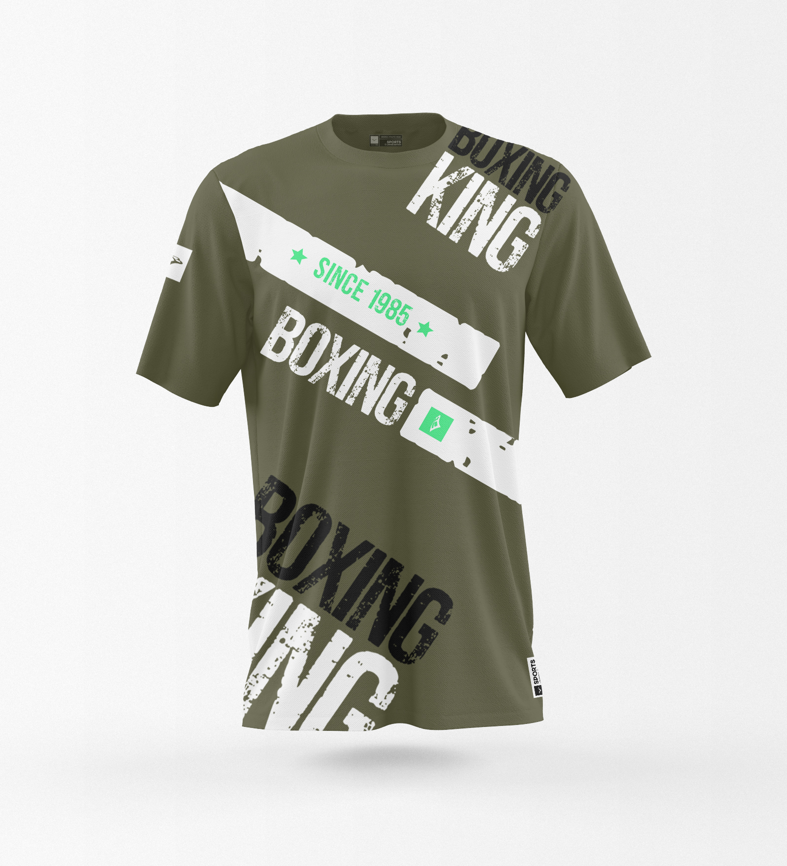 T-shirt Boxing Χακί KING
