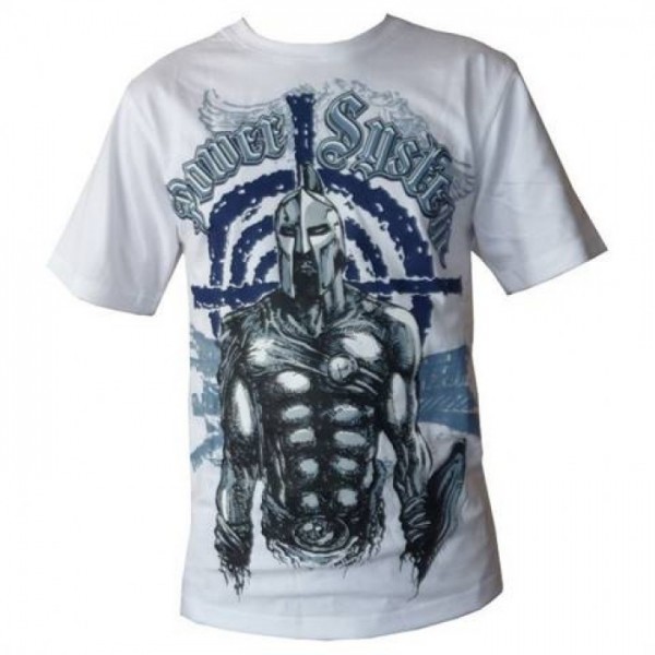 T-shirt "SPARTAN" (λευκό) POWER SYSTEM PS 5000W