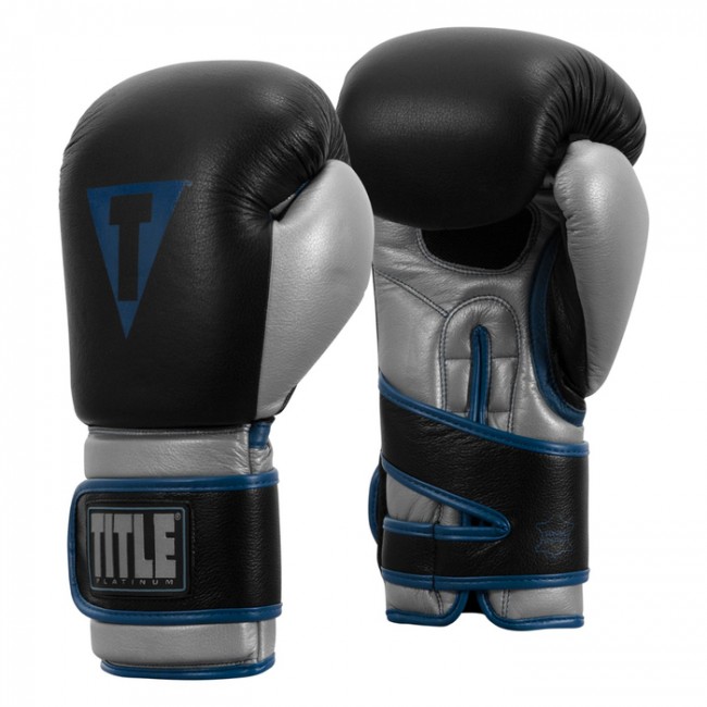 Title Boxing Gloves Platinum Perilous Training Μαύρο/Ασημί