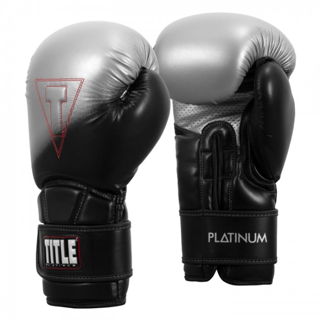 Title Boxing Gloves Platinum Proclaim Training Μαύρο/Ασημί