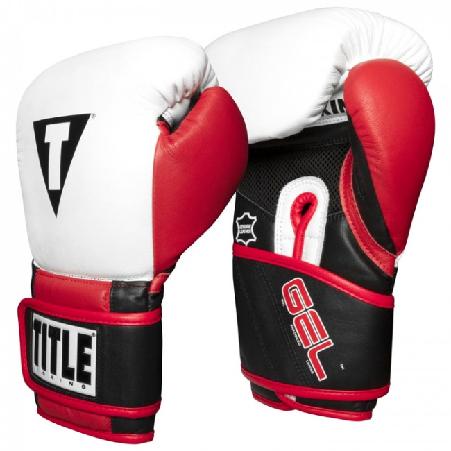 Title Boxing Gloves Professional Gel-Series Μαύρο/Λευκό/Κόκκινο