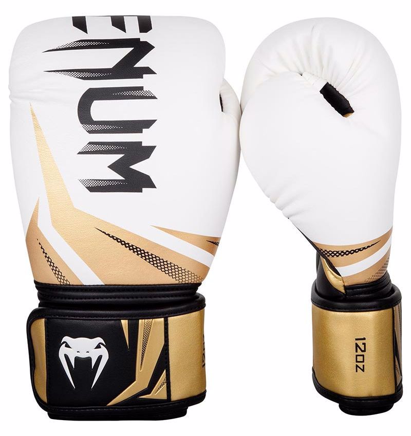 Venum Challenger 3.0 Boxing Gloves - white/gold