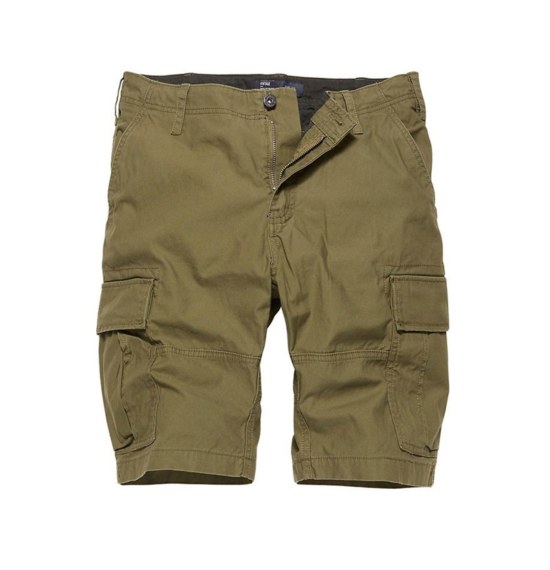 Vintage Industries Kirby Cargo Shorts-OLIVE
