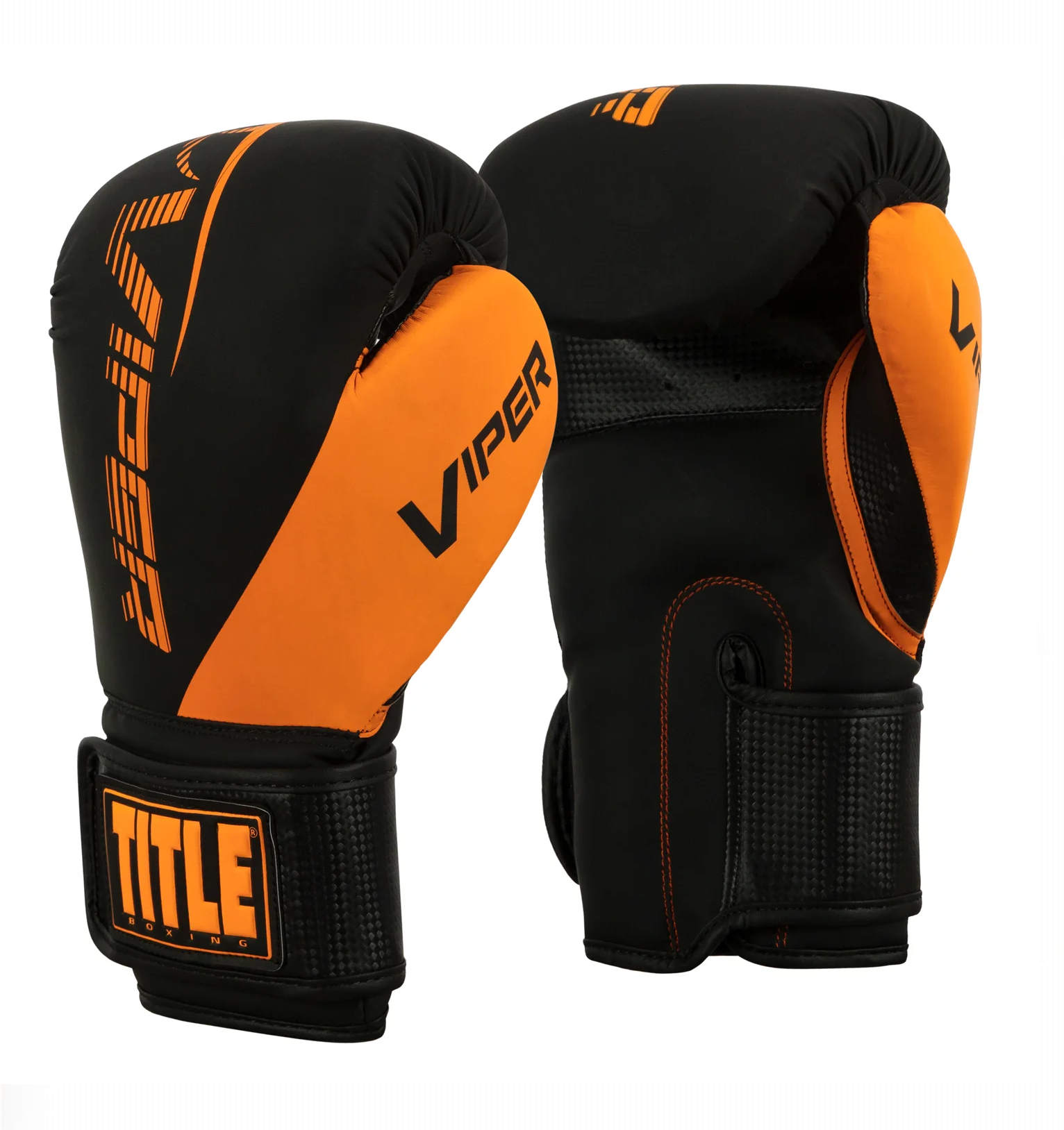 VIPER by TITLE Boxing Strike Select Gloves 2.0 Black- Orange