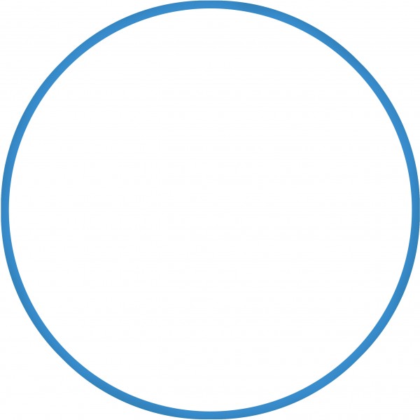 Χούλα-Χουπ 60cm - Φ18mm - 155gr, Μπλε Amila 48166