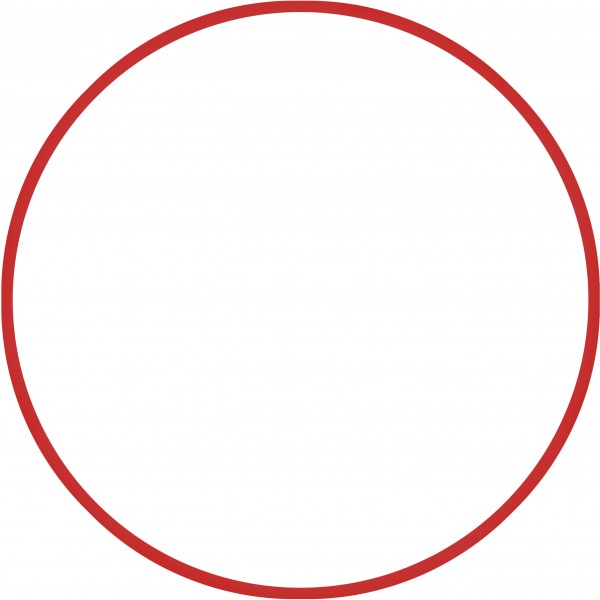 Χούλα Χουπ amila Κόκκινο 60cm Φ18mm 120gr 48012