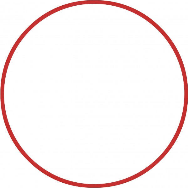 Χούλα Χουπ HQ 80cm - Φ19mm - 330gr, Κόκκινο Amila 98817