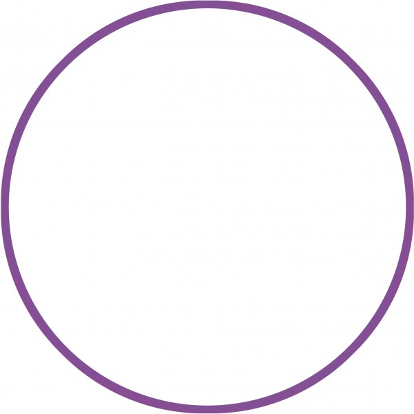 Χούλα Χουπ HQ 80cm - Φ19mm - 330gr, Μωβ Amila 98819