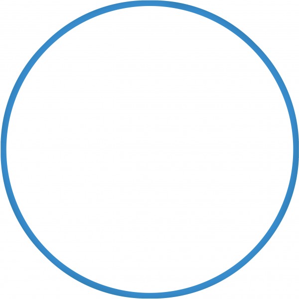 Χούλα Χουπ HQ 80cm - Φ19mm - 330gr, Μπλε Amila 98818