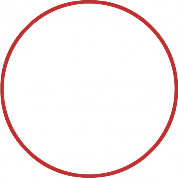 Χούλα Χουπ Κόκκινο 70cm Φ18mm 140gr, Amila 48020