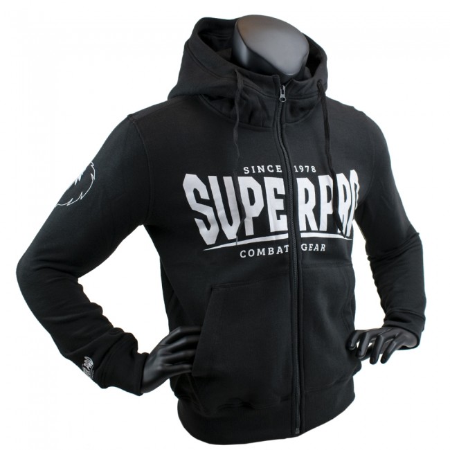 Ζακετα Super Pro Hoody met Rits S.P. Logo Black/White